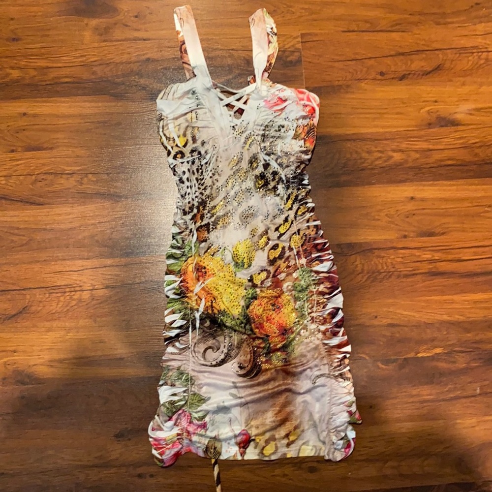 💕 2 for $15 NWOT Stretchy laced bathing suit cover up